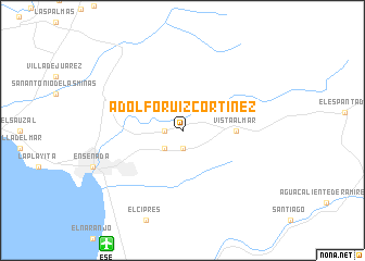 map of Adolfo Ruíz Cortinez