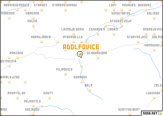 map of Adolfovice
