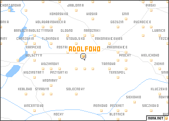 map of Adolfowo