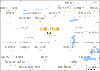 map of Adolfowo