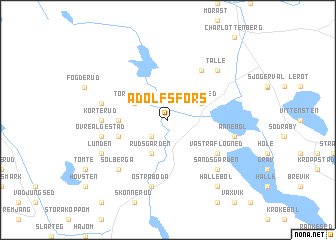 map of Adolfsfors