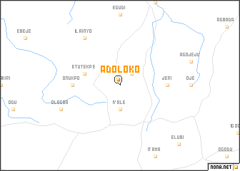 map of Adoloko