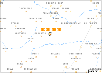 map of Adomi Abra