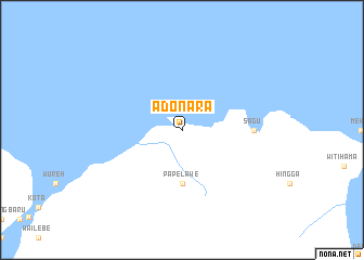 map of Adonara