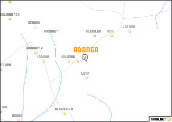 map of Adonga