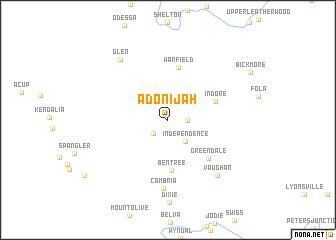 map of Adonijah