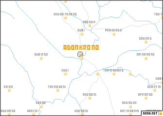 map of Adonkrono