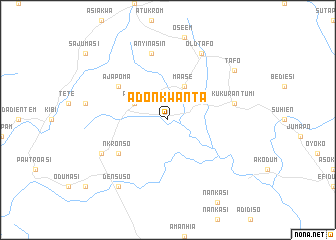 map of Adonkwanta