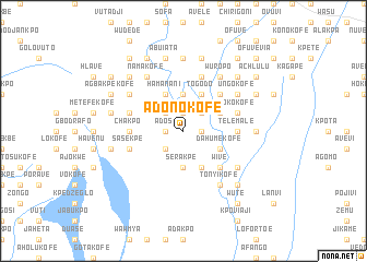 map of Adonokofe