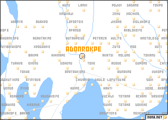 map of Adonrokpe