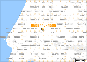 map of A dos Ralhados