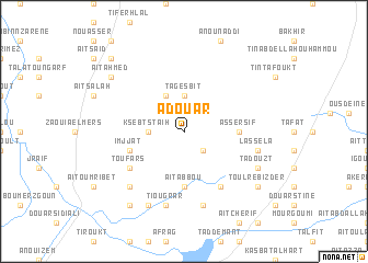 map of Adouar