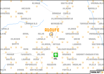 map of Adoufe