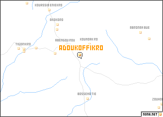 map of Adoukoffikro