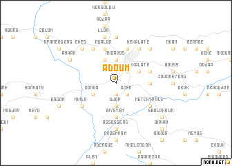 map of Adoum