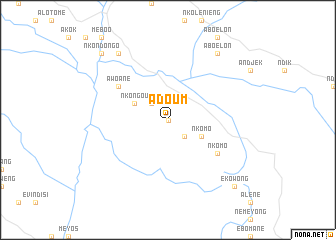 map of Adoum