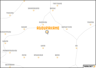 map of Adourakamé