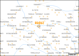 map of Adouz