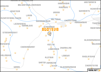 map of Adoyeva