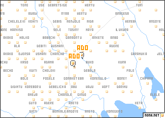 map of Ādo