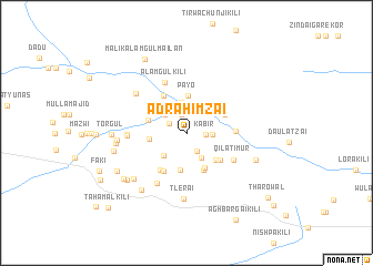 map of Adrahimzai