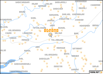 map of Adrāna