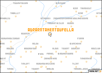 map of Adrar nʼ Tament Oufella