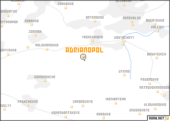 map of Adrianopolʼ