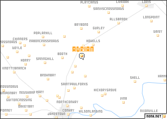 map of Adrian
