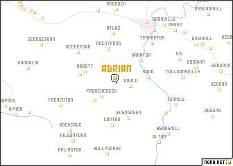 map of Adrian