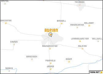 map of Adrian