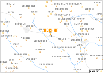 map of Ādrkān