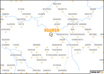 map of Aduasa