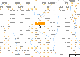 map of Adugan