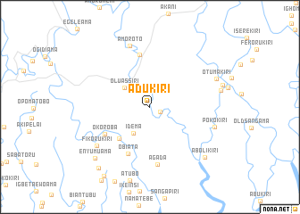 map of Adukiri