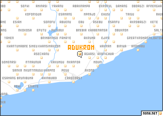 map of Adukrom