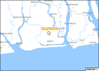 map of Adumama