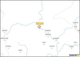 map of Adum