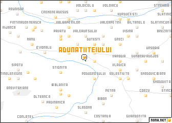 map of Adunaţii Teiului