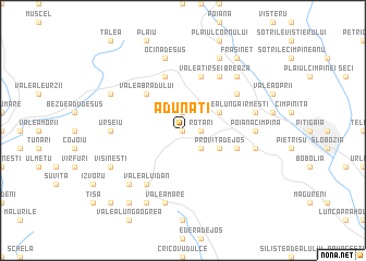 map of Adunaţi