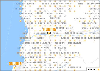 map of Adūnīs