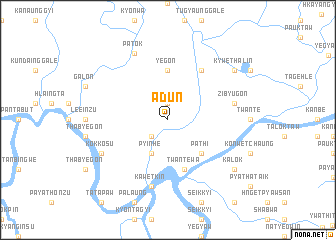 map of Adun