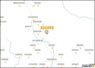map of Adupre