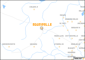 map of Ādūripalle
