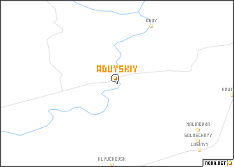 map of Aduyskiy