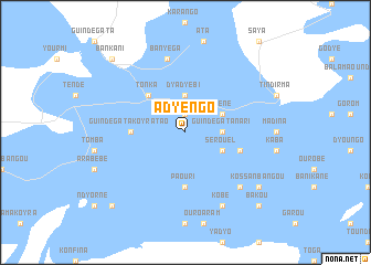 map of Adyèngo