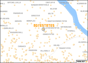 map of Ady Estates