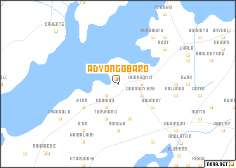 map of Adyongobaro