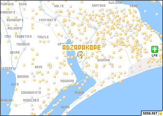 map of Adzapakope