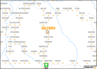 map of Adzap II